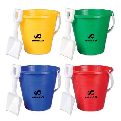 Custom 6" Pail With Shovel - Assorted