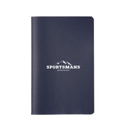 Custom EcoFruit Stitch-Bound Journal with Recycled Paper - Navy Custom EcoFruit Stitch-Bound Journal with Recycled Paper - Navy