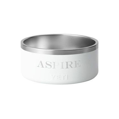 Custom YETI Boomer 8 Dog Bowl - White Custom YETI Boomer 8 Dog Bowl - White