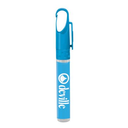 CleanZ Custom Hand Sanitizer Spray with Clip Cap - Cyan Cap