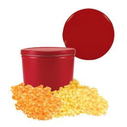 Custom Red Two Way Two Gallon Popcorn Tin