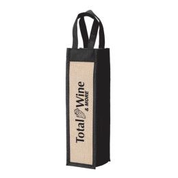 Custom Napa Wine Gift Tote - Black Custom Napa Wine Gift Tote - Black