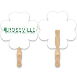 Custom logo Clover Hand Fan