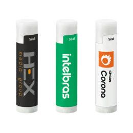 Custom Soy Based Lip Balm in White Tube