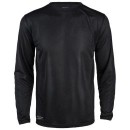 Custom Reebok Pacer Long Sleeve Performance Tee Shirt - Black Custom Reebok Pacer Long Sleeve Performance Tee Shirt - Black