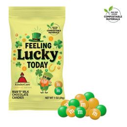1oz Full Color Digibag with Color Choice M&Ms - St. Patrick's Day