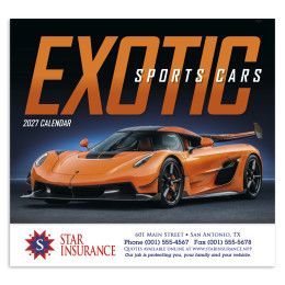 Custom Economy Appointment Calendar - Exotic Sports Cars