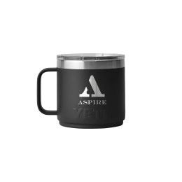 Custom YETI Rambler 14 oz. Stackable Mug with DuraSip Ceramic Lining - Black Custom YETI Rambler 14 oz. Stackable Mug with DuraSip Ceramic Lining - Black