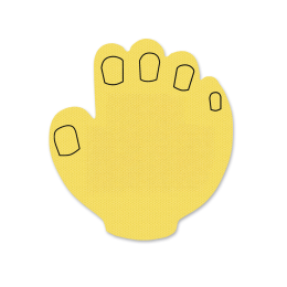 Custom Lend A Hand Jar Opener - Yellow