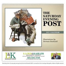 Custom Triumph® Premium Appointment Calendar - Rockwell-The Saturday Evening Post