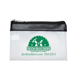 Custom "Malta" Vinyl Travel Pouch - Black/White Custom "Malta" Vinyl Travel Pouch - Black/White