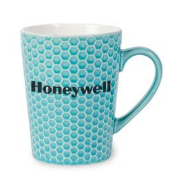 Custom ACE Hexagon Textured Soccer Mug - Aqua