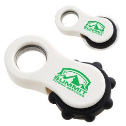 Custom Massage Finger Fidget Spinner - Black