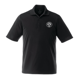 Custom Men's Tall DADE Short Sleeve Performance Polo - Black