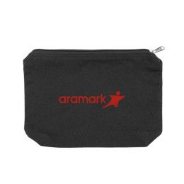Custom EcoCanvas Pouch - Black Front view