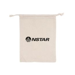 Custom KeepSafe Cotton Pouch - Natural Front view