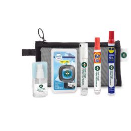 Custom Glove Box Kit in Standard Mesh Bag with Sewn-in Tag 