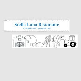 Custom Ruler, Coloring with Farm Pictures Custom Ruler, Coloring with Farm Pictures