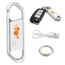 Custom Latitude Anti-Lost Tracker Keyring - White 