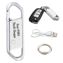 Custom Latitude Anti-Lost Tracker Keyring - White Custom Latitude Anti-Lost Tracker Keyring - White