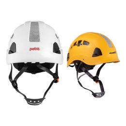 Custom Ansi Rock Climbing Style Hard Hat with Reflector - All Colors Custom Ansi Rock Climbing Style Hard Hat with Reflector - All Colors