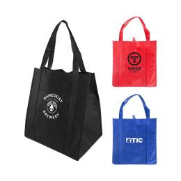 Custom Large Nonwoven Tote with Gusset - All Colors 