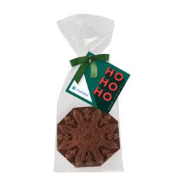 Custom Belgian Chocolate Holiday Snowflake Favor Bag Custom Belgian Chocolate Holiday Snowflake Favor Bag