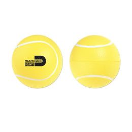 Custom  Tennis Ball Stress Reliever - Yellow
