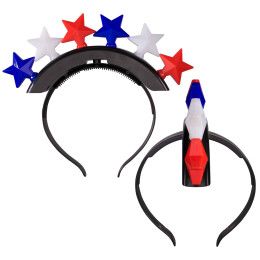Custom LED Patriotic Stars Headband