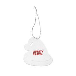 Custom Acrylic Style Santa Hat Ornament Custom Acrylic Style Santa Hat Ornament