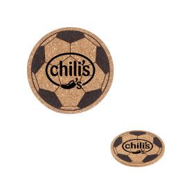 Custom Soccer Ball Cork Coaster