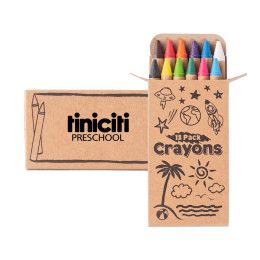 Custom 12 Pack Crayons Kraft Box