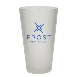 Custom 16 oz. Frosted Pint Glass