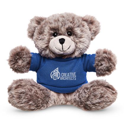 Custom 7" Soft Plush Bear With T-Shirt - Reflex Blue Custom 7" Soft Plush Bear With T-Shirt - Reflex Blue