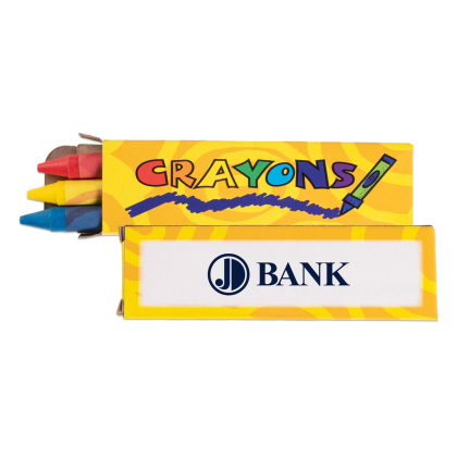 Custom 3 Pack Kids Crayons - Yellow 