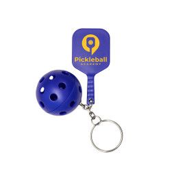 Custom Pickle Paddle Pickle Ball Keychain - Blue Custom Pickle Paddle Pickle Ball Keychain - Blue