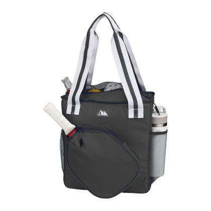 Custom Arctic Zone 20 Can Insulated Pickleball Tote Cooler - Black Side View Custom Arctic Zone 20 Can Insulated Pickleball Tote Cooler - Black Side View