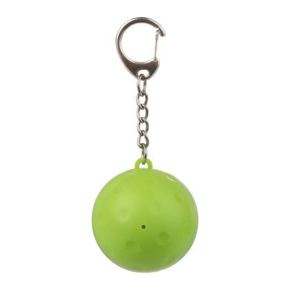 Custom Pickleball SPF15 Lip Balm Keychain - Green Back View 