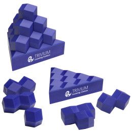 Custom Pyramid Stack Puzzle Set - Blue