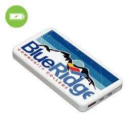 Custom Powervault 10,000 Mah Ul Certified Power Bank - White