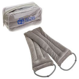 Custom BeWell Flaxseed Heat Therapy Neck/Shoulder Pad with Hand Loops - Gray Custom BeWell Flaxseed Heat Therapy Neck/Shoulder Pad with Hand Loops - Gray