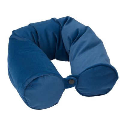 Custom Wander & Roam Packable Neck Pillow - Navy Front View 