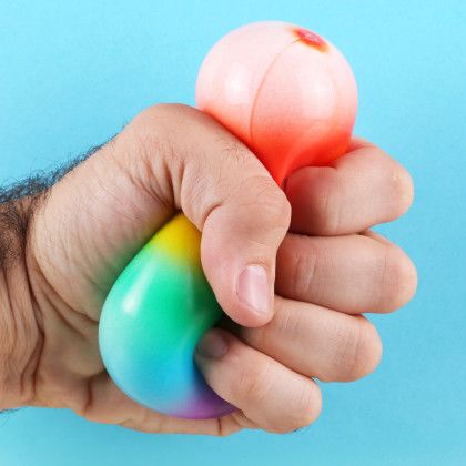 Custom Color Craze Stress Ball - In use