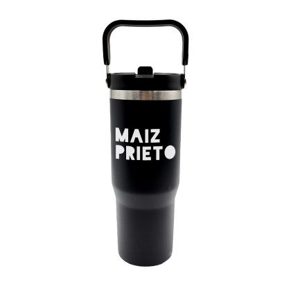 Custom 30 oz Tumbler w/ Straw - Black Custom 30 oz Tumbler w/ Straw - Black