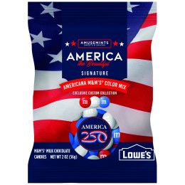 Custom 2 oz. America 250 M&M'S in Full Color Digibag - Assorted