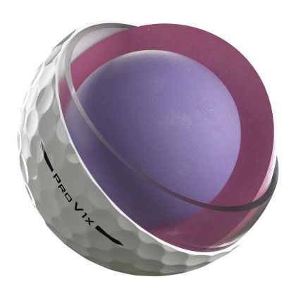 Custom Titleist Pro V1x Golf Balls - 12 Pack  - White Inside View 
