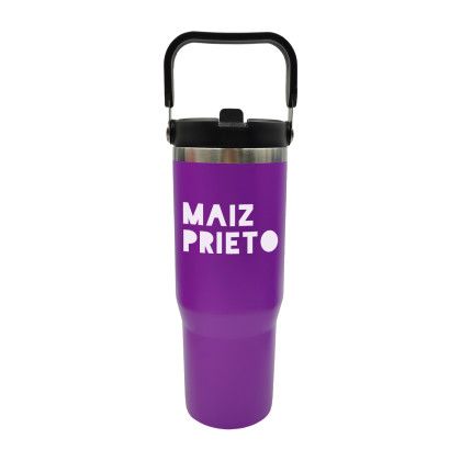 Custom 30 oz Tumbler w/ Straw - Purple Custom 30 oz Tumbler w/ Straw - Purple