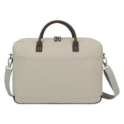 Custom Heritage Supply Co. Legacy Laptop Portfolio - Trench Coat Back View 