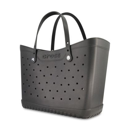 Custom Crocs Classic Large Tote - Black Side View 