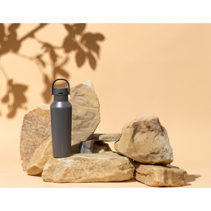 Custom CORKCICLE Sport Canteen - 20 oz - Dark Grey Lifestyle View 